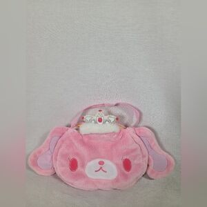 Sanrio Sugarbunnies Minuet Pink Plush Purse Fashion Playtime Balletusa Bag RARE